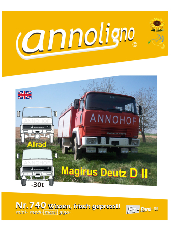 Magirus Deutz/IVECO Frontlenker LKW D II 30 to. & 6-12 Zylinder V- Diesel Motor Bild- Bedienungsanleitung  - annoligno 740